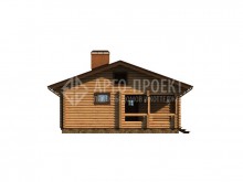 1-18 Одноэтажный деревянный гостевой дом
