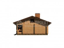 1-18 Одноэтажный деревянный гостевой дом