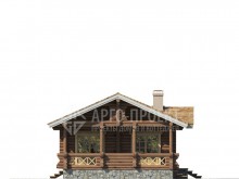 1-04 Одноэтажный деревянный загородный дом
