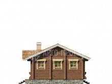 1-04 Одноэтажный деревянный загородный дом