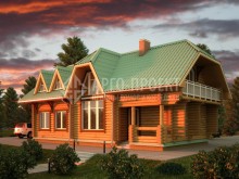 1-16 Проект деревянного гостевого дома