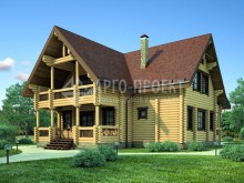 1-30 Проект великолепного бревенчатого дома