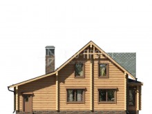 1-36 (1-25d) Деревянный дом с гаражом и террасой