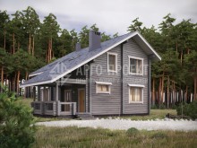 Проект дома 1-39 Экономичный деревянный дом
