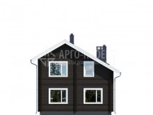 1-39c Проект экономичного современного деревянного дома