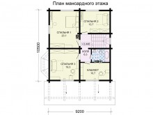 1-42a Проект брусового дома с цокольным этажом