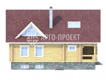 1-10 (1-09a) Деревянный дом с цокольным этажом