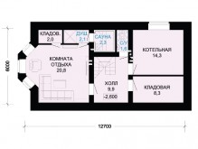 2-09 (2-01d) Дом с цокольным этажом для узкого участка