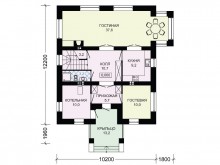 3-17 Современный двухэтажный особняк с рациональной планировкой