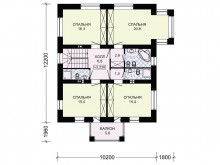 3-17 Современный двухэтажный особняк с рациональной планировкой