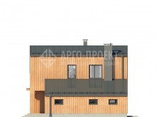 3-40a Проект современного загородного дома из газобетона