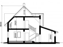 3-42b Проект экономичного загородного дома с гаражом