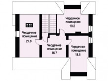 KV-001-0 (G) Двухэтажный дом с просторным чердаком