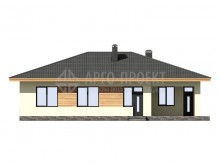5-06 Проект одноэтажного дома с гаражом для постоянного проживания