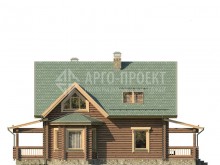 1-24 (1-25c) Деревянный дом с дополнительными жилыми помещениями