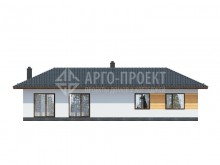 3-47a Проект экономичного одноэтажного дома из газобетона